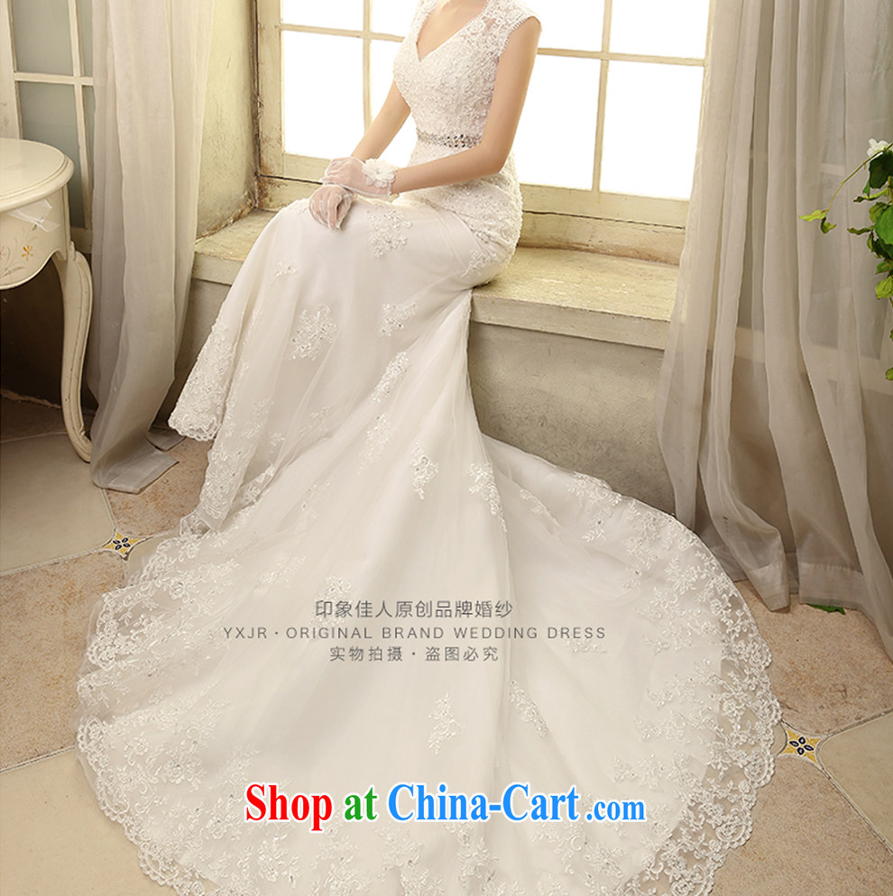 Leigh impression wedding dresses 2015 spring and summer New Field shoulder tail crowsfoot wedding summer beauty, Japan, and South Korea brides shoulders minimalist H 2809 XL pictures, price, brand platters! Elections are good character, the national distribution, so why buy now enjoy more preferential! Health