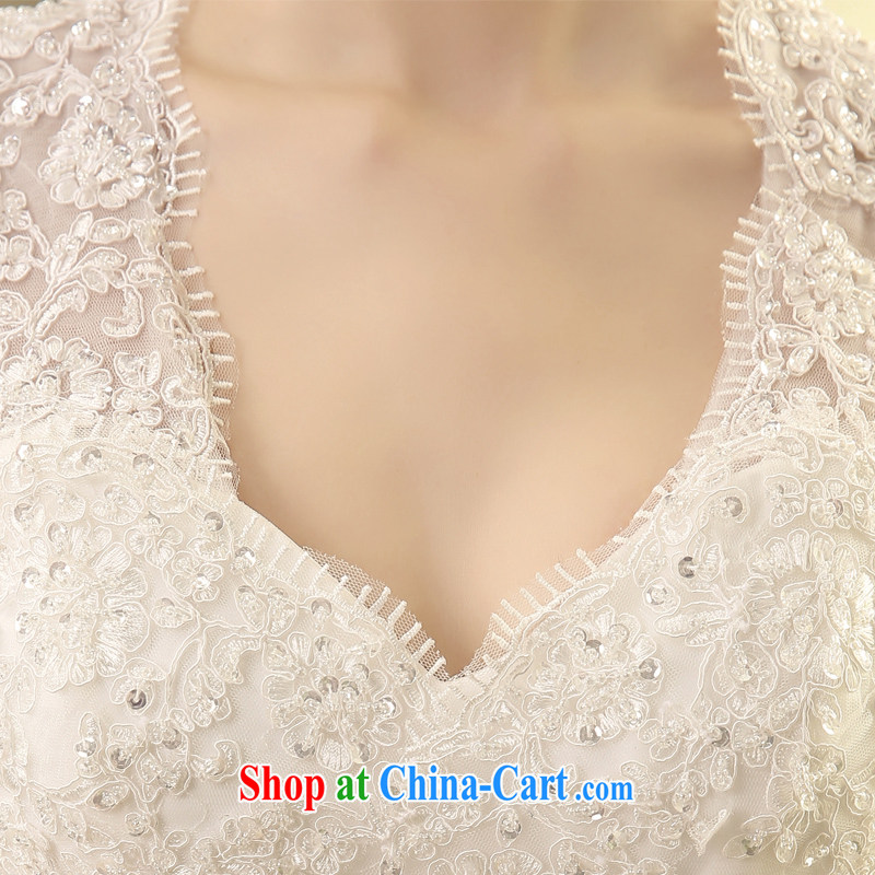 Leigh impression wedding dresses 2015 spring and summer New Field shoulder tail crowsfoot wedding summer beauty, Japanese and Korean brides shoulders minimalist H XL 2809, impressive lady, and shopping on the Internet
