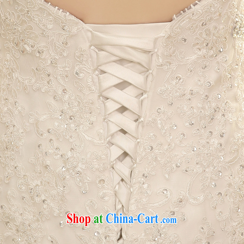 Leigh impression wedding dresses 2015 spring and summer New Field shoulder tail crowsfoot wedding summer beauty, Japanese and Korean brides shoulders minimalist H XL 2809, impressive lady, and shopping on the Internet