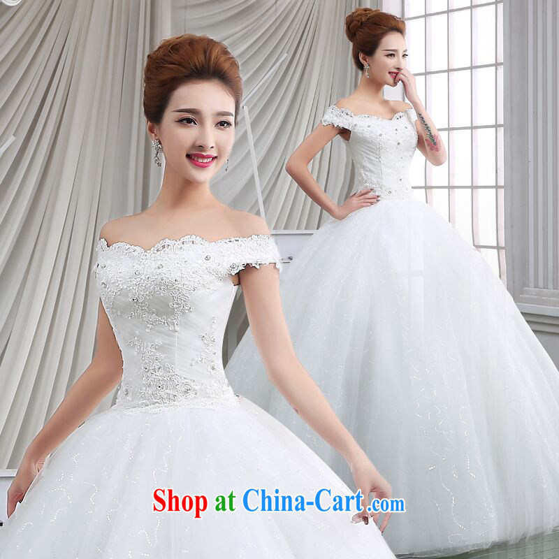 a shoulder bag wedding dresses 2015 new spring fashion Korean brides, to bind with girls, Video thin drill Customer to size up to do not return, love so Pang, shopping on the Internet