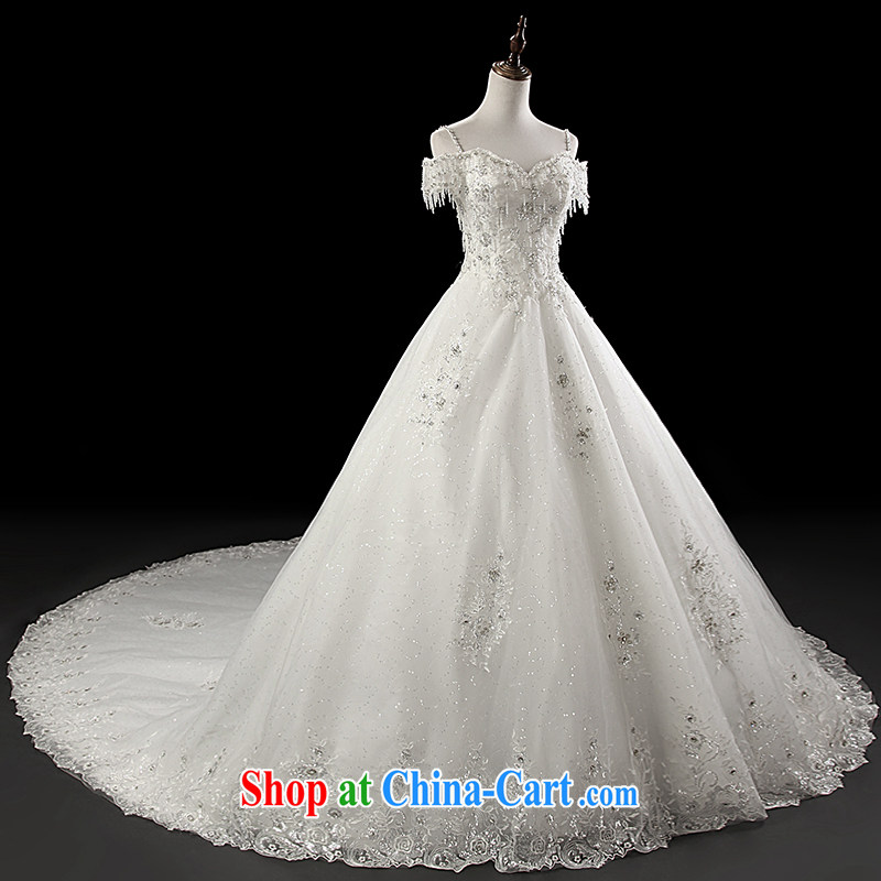 Love, Ms Audrey EU Yuet-mee, RobinIvy), Japan, and the ROK wedding dresses 2015 spring and summer new word erase shoulder chest long-tail marriages H 33,555 white L, Paul love, Ms Audrey EU, and shopping on the Internet