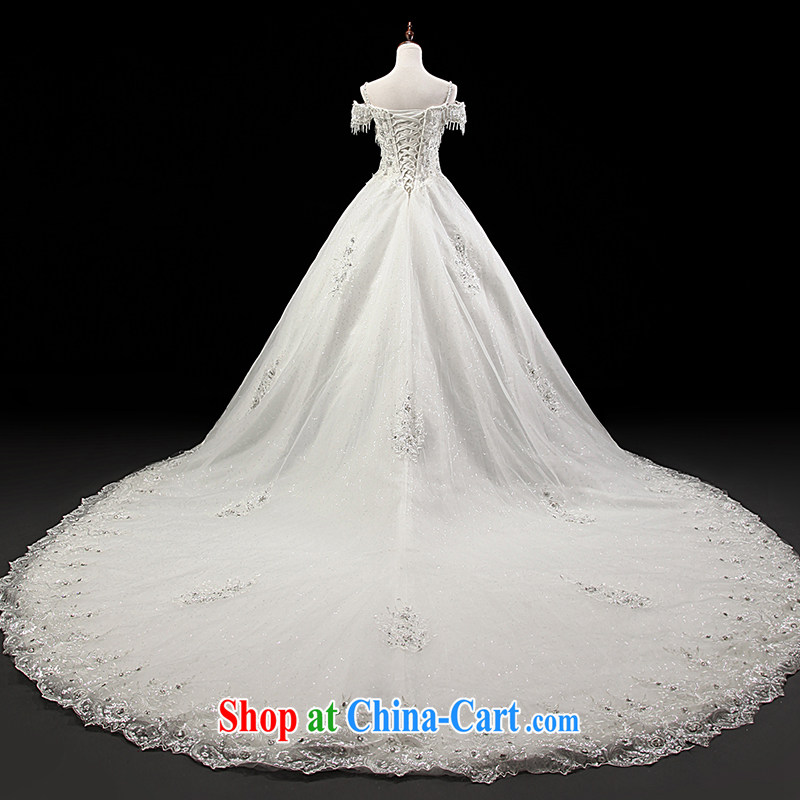 Love, Ms Audrey EU Yuet-mee, RobinIvy), Japan, and the ROK wedding dresses 2015 spring and summer new word erase shoulder chest long-tail marriages H 33,555 white L, Paul love, Ms Audrey EU, and shopping on the Internet