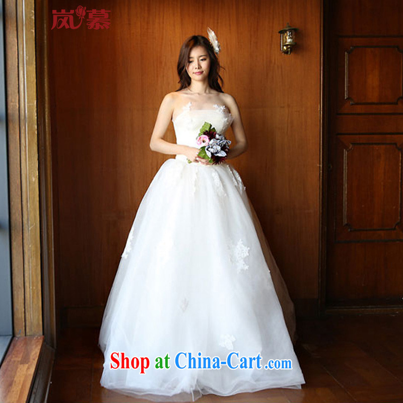 Sponsors The 2015 Original Design vera wang Wei Wang Wei style wrapped chest shaggy dress wedding white XL _chest 95_waist 79_