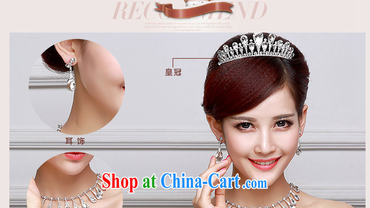 Beautiful ornaments 2015 new bridal jewelry diamond jewelry bridal wedding supplies Crown necklace earrings 3-Piece Crown package 003 pictures, price, brand platters! Elections are good character, the national distribution, so why buy now enjoy more preferential! Health