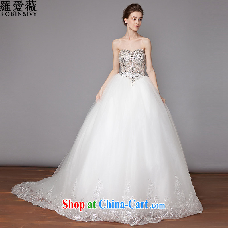 Love, Ms Audrey EU Yuet-mee, RobinIvy_, Japan, and the ROK wedding dresses 2015 spring and summer new erase chest tail diamond jewelry marriages H 33,520 white XL