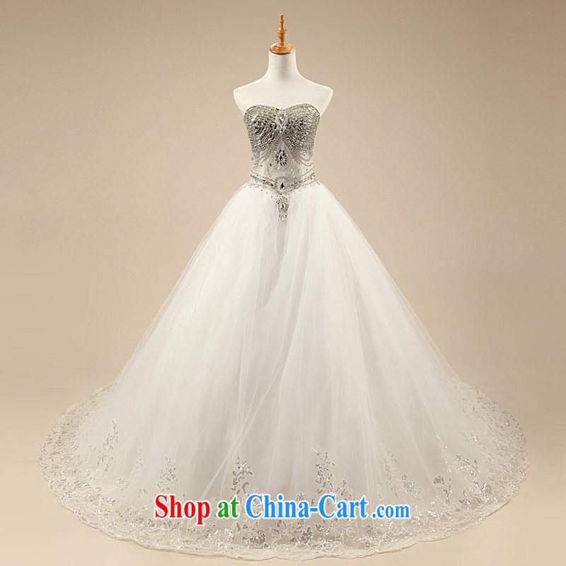 Love, Ms Audrey EU Yuet-mee, RobinIvy), Japan, and the ROK wedding dresses 2015 spring and summer new erase chest tail diamond jewelry marriages H 33,520 white XL, Paul love, Ms Audrey EU, and shopping on the Internet