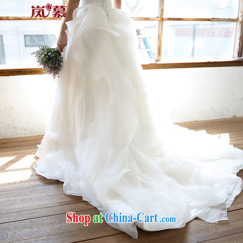 Sponsors The 2015 new Wang Wei designed minimalist style towel chest super multi-layer skirts, bridal wedding ivory XL (chest 95/waist 79, sponsors, and shopping on the Internet