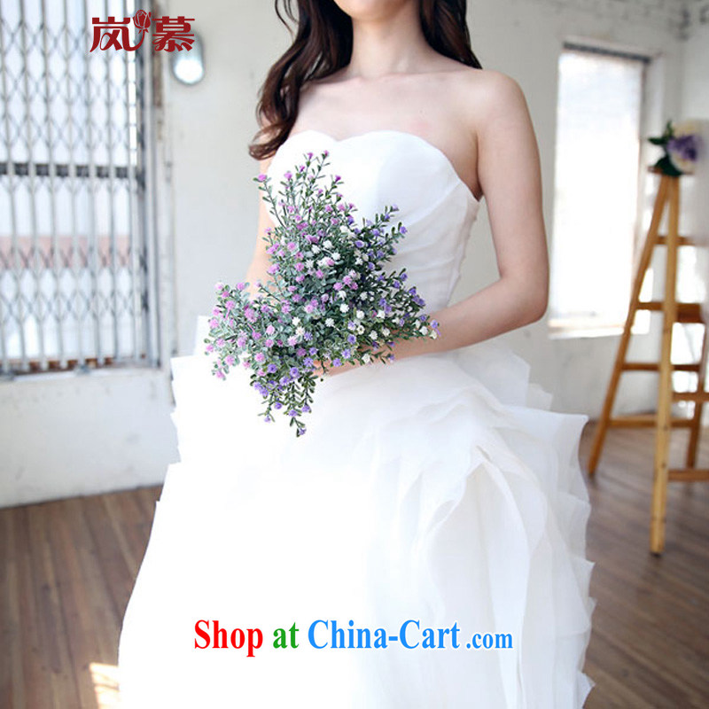 Sponsors The 2015 new Wang Wei designed minimalist style towel chest super multi-layer skirts, bridal wedding ivory XL (chest 95/waist 79, sponsors, and shopping on the Internet