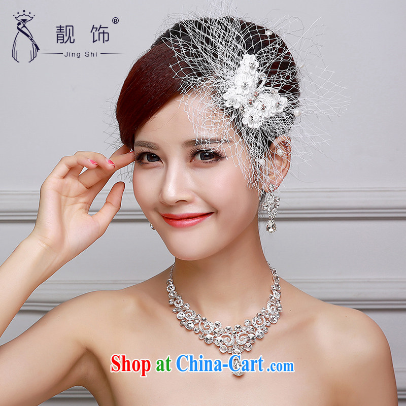 Beautiful ornaments 2015 new bridal head-dress wedding dresses accessories accessories white flowers butterfly knot trim white bow-tie 010, beautiful ornaments JinGSHi), online shopping