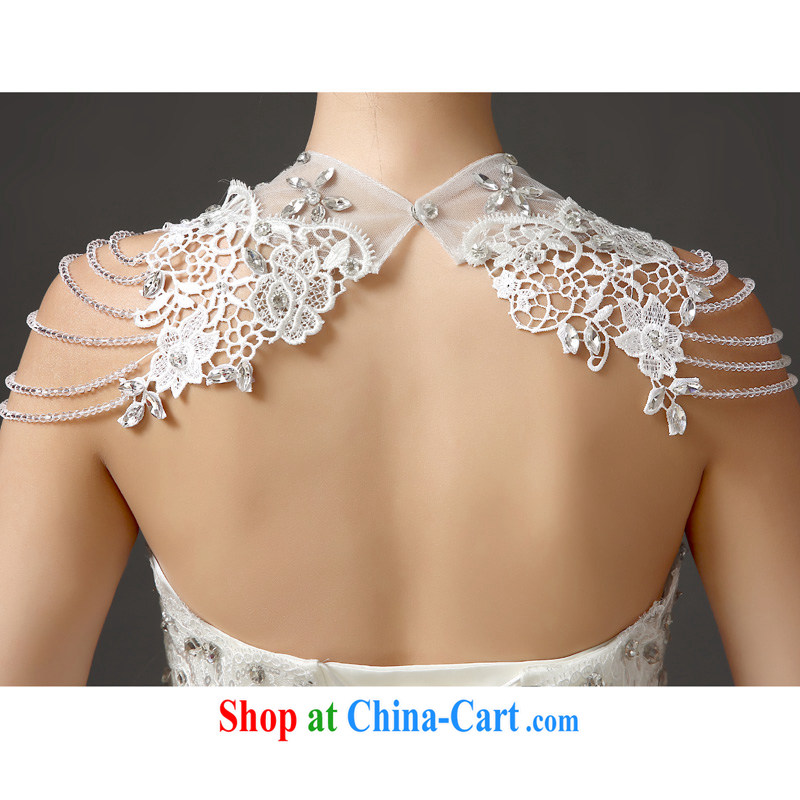 (Quakers) estimated 2015 bridal wedding dresses accessories shawls hand beaded shoulder link Korean water drilling new summer shawl, white hand beaded all code 80 jack - 120 jack to wear, and friends (LANYI), online shopping