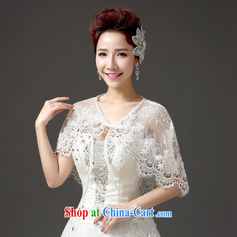 (Quakers) estimated 2015 bridal wedding dresses accessories shawl Korean summer graphics thin lace water drilling sunscreen marriage shawl white are, thick thin are all good wear, and friends (LANYI), online shopping