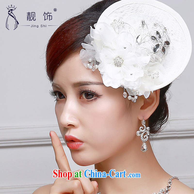 Beautiful ornaments 2015 bridal headdress hat wedding accessories white flowers beautifully decorated hat shadow building supplies white hat 007, beautiful ornaments JinGSHi), and shopping on the Internet