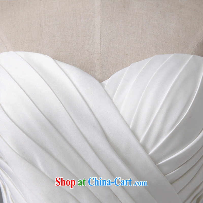 2015 new wedding dresses marriages Korean version simple and classy and stylish, the white color graphics thin tail wedding white to make the $30 does not return, and love, and shopping on the Internet