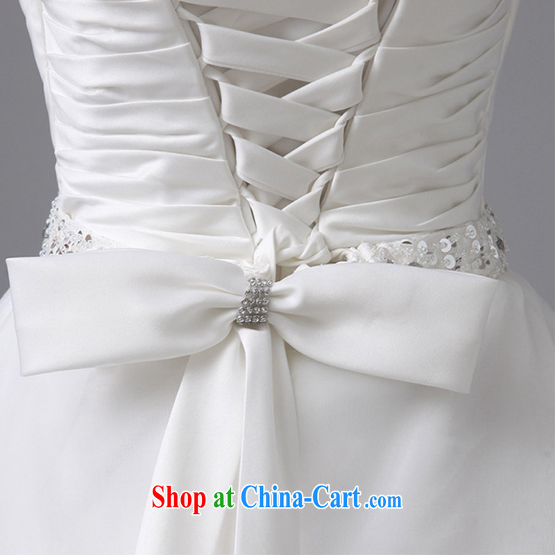 2015 new wedding dresses marriages Korean version simple and classy and stylish, the white color graphics thin tail wedding white to make the $30 does not return, and love, and shopping on the Internet