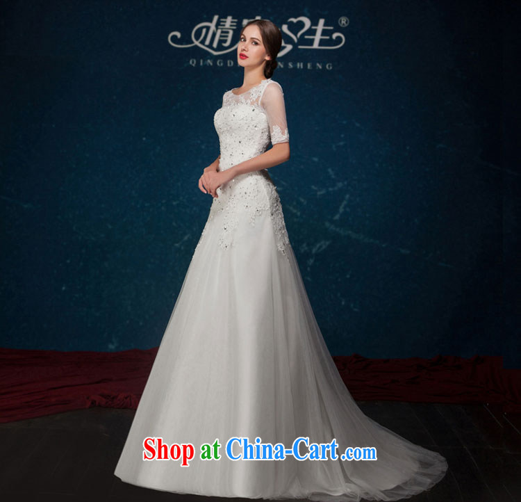 Love Life Euro 2015 summer New Field shoulder retro lace-wood drill-back exposed tail wedding wedding dress White made for pictures taken, price, brand platters! Elections are good character, the national distribution, so why buy now enjoy more preferential! Health