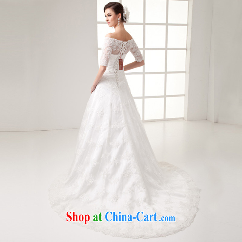Clothing and love of a field shoulder marriages wedding dresses new summer, 2015 lace crowsfoot A with luxurious long-tail cuff in graphics thin wedding female white to make the $30 does not return, and love, and, shopping on the Internet