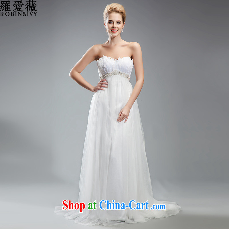 Love, Ms Audrey EU Yuet-mee, RobinIvy_, Japan, and the ROK wedding dresses 2015 spring and summer new Mary Magdalene pregnant women breast-tail diamond jewelry marriages H 34,546 white L