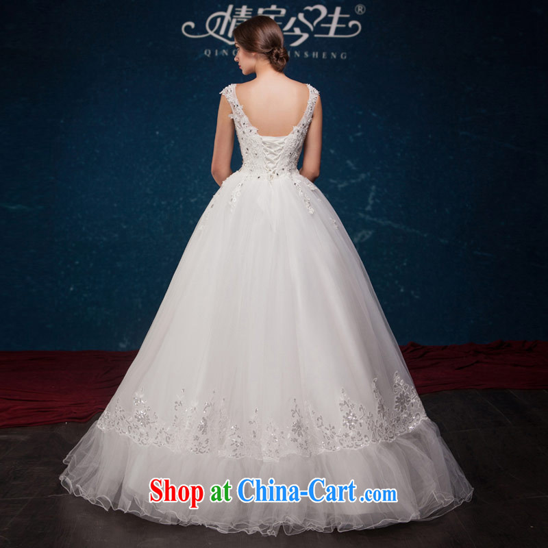 Love Life 2015 summer new lace a shoulder parquet drill sexy graphics thin strap shaggy dress Princess wedding dresses wedding dress white XL, love life, and shopping on the Internet