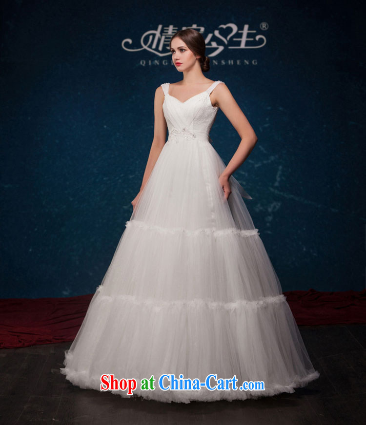 Love Life 2015 summer new European and American minimalist fairy field shoulder wedding romantic A field shaggy dress upscale wedding dress White made for pictures taken, price, brand platters! Elections are good character, the national distribution, so why buy now enjoy more preferential! Health
