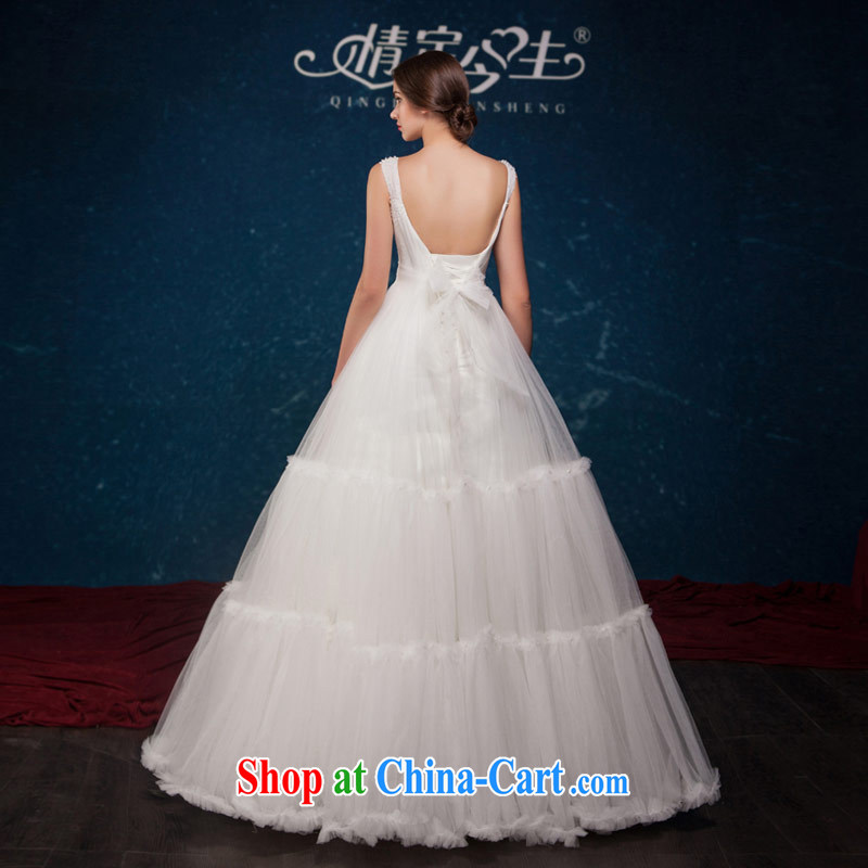Love Life 2015 summer new Europe simple fairy a Field shoulder wedding romantic A field shaggy dress upscale wedding dress White made specifically, love life, and shopping on the Internet