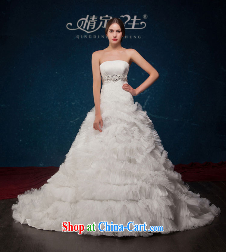 Love Life 2015 new European Big bridal romantic luxury feather large tail erase chest parquet drill wedding wedding dress white XL pictures, price, brand platters! Elections are good character, the national distribution, so why buy now enjoy more preferential! Health