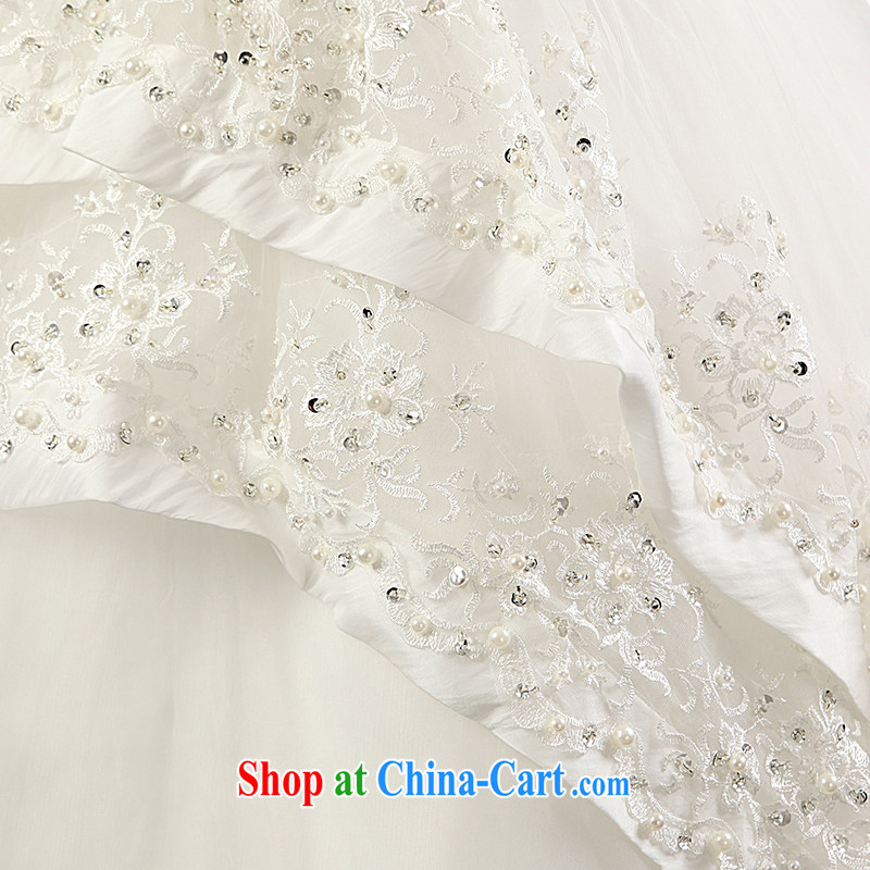 Love, Ms Audrey EU Yuet-mee, RobinIvy), Japan, and the ROK wedding dresses 2015 spring and summer new erase chest diamond nails Pearl tail marriages H 13,818 white XL, Paul love, Ms Audrey EU, and shopping on the Internet