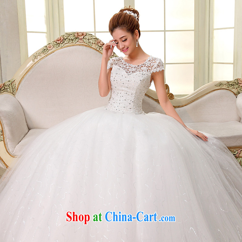Bridal wedding dresses 2015 spring and summer new lace with wedding a Field shoulder Korean version the code beauty graphics thin H XL 1505, impressive lady, and shopping on the Internet