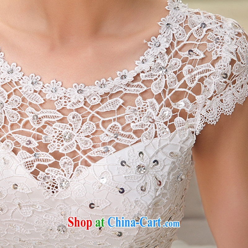 Bridal wedding dresses 2015 spring and summer new lace with wedding a Field shoulder Korean version the code beauty graphics thin H XL 1505, impressive lady, and shopping on the Internet