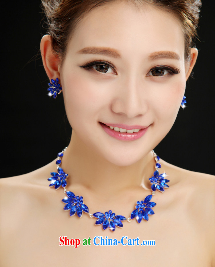 7-Color 7 tone new blue water diamond necklace ear fall 2 piece wedding dresses accessories PS 032 blue necklace ear fall are code pictures, price, brand platters! Elections are good character, the national distribution, so why buy now enjoy more preferential! Health