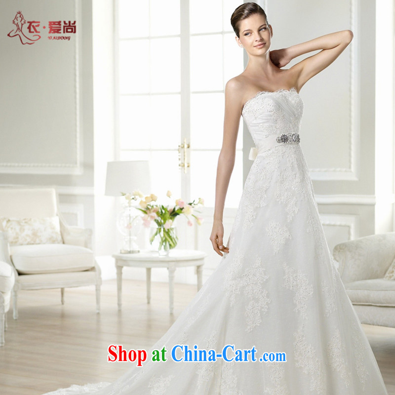 Yi love is summer 2015 new wedding dresses modern Europe and cultivating lace crowsfoot sexy bare chest marriages and drag the tail, wedding dresses female white to make the _30 does not return