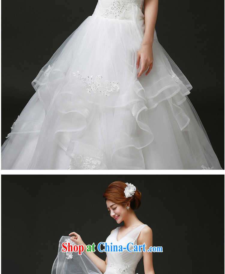 White home about wedding dresses new spring 2015 simple bridal wedding erase chest lace shoulders deep V wedding white M pictures, price, brand platters! Elections are good character, the national distribution, so why buy now enjoy more preferential! Health