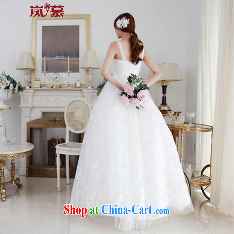 Sponsors of summer 2015 New Dual shoulder strap V collar with shaggy dress lace back exposed straps bridal wedding ivory XL (chest 95/waist 79, sponsors, and shopping on the Internet