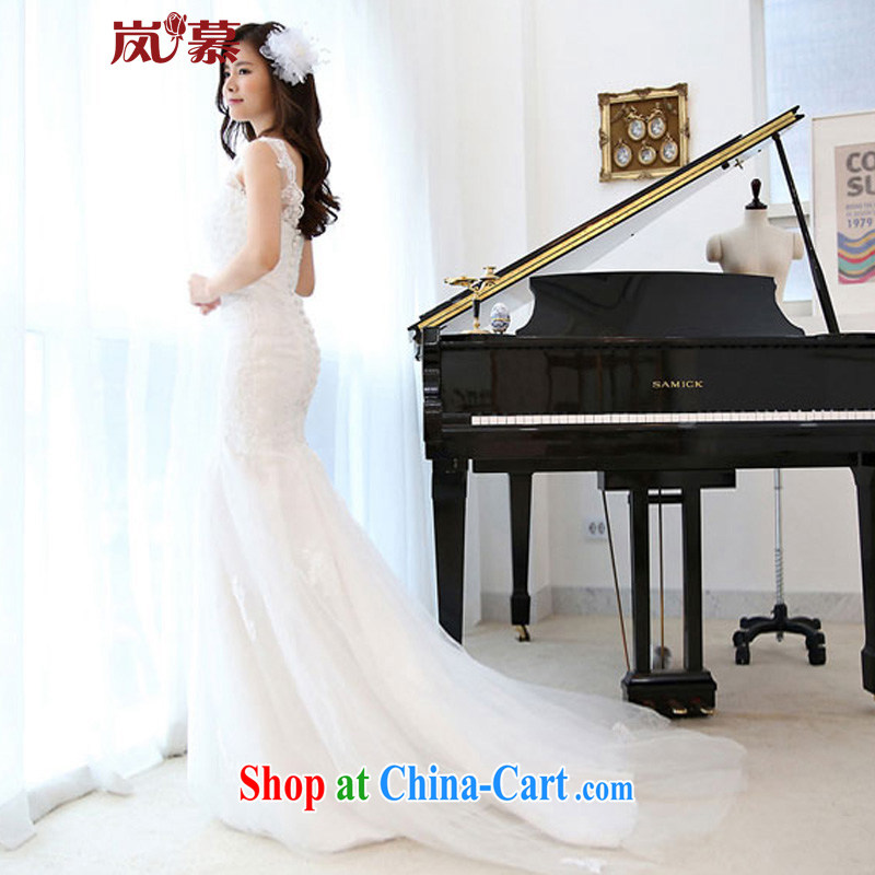Sponsors The 2015 new Korean version design a Field shoulder-waist crowsfoot super sweet bridal wedding dresses ivory XL (chest 95/waist 79, sponsors, and shopping on the Internet