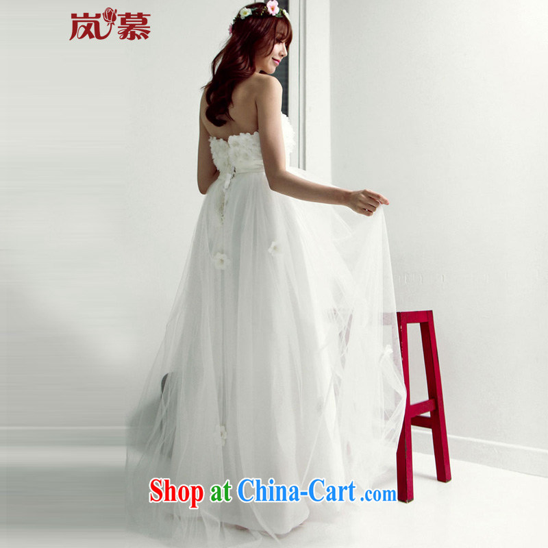 Sponsors The 2015 new design high-waist pregnant Sun belly meat without waist size strap bridal wedding ivory XL (chest 95/waist 79, sponsors, and shopping on the Internet