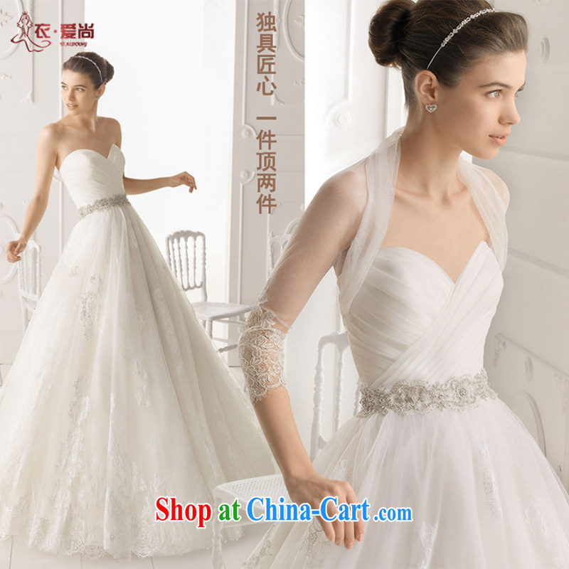 Yi still love 2015 new wedding dresses bridal wedding custom is also erased in Europe and America's chest wedding dresses long-tail new lace white upscale wedding white can be given to the 30 million do not return, and love, and, shopping on the Internet