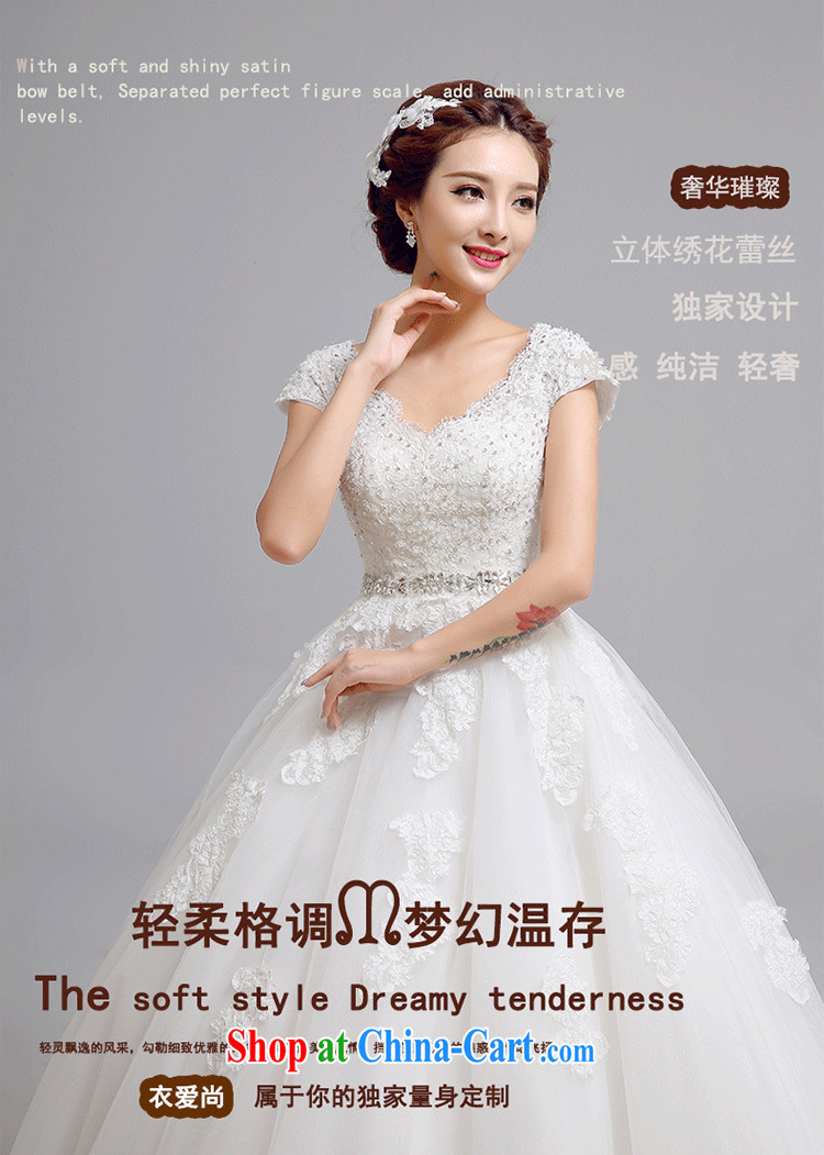 Yi love is wedding dresses summer 2015 new stylish bride Korean video thin Double straps with V-neck wedding dress white drill to make the $30 does not return pictures, price, brand platters! Elections are good character, the national distribution, so why buy now enjoy more preferential! Health