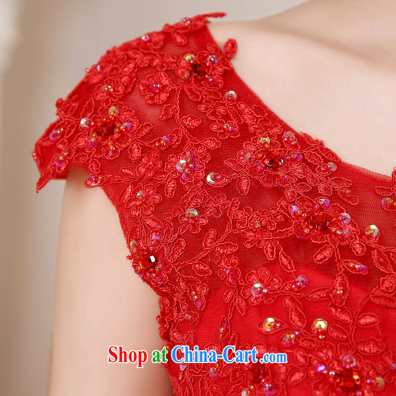 Kou Connie red wedding dresses shoulders 2015 spring and summer-won a field for bridal shaggy dress with graphics Thin women 0019 red tailored final 7 days, Kou Connie (JIAONI), and, on-line shopping