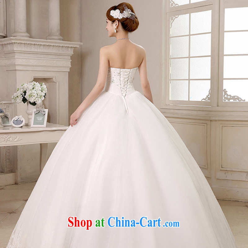 7-Color 7 tone Korean version 2015 and stylish graphics thin lace with bare chest wedding wedding dresses H 074 white S, 7 color 7 tone, shopping on the Internet