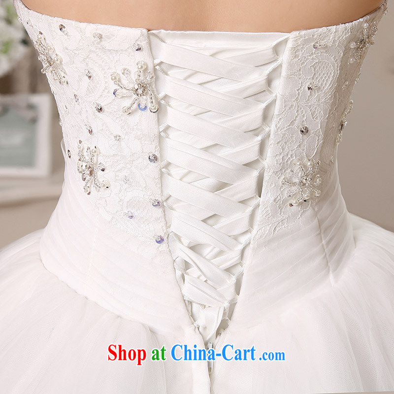 7-Color 7 tone Korean version 2015 and stylish graphics thin lace with bare chest wedding wedding dresses H 074 white S, 7 color 7 tone, shopping on the Internet