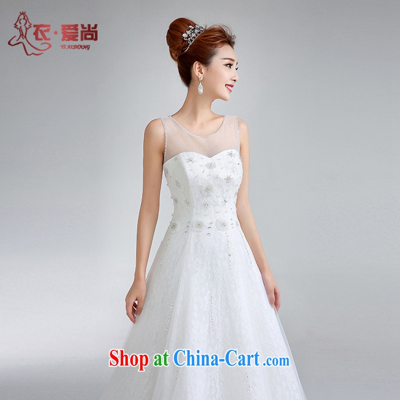 Yi love is summer 2015 new wedding dresses bridal marriage with A with Wedding Video thin Korean-style double-shoulder strap wedding white to make the $30 not return clothing, love, and shopping on the Internet