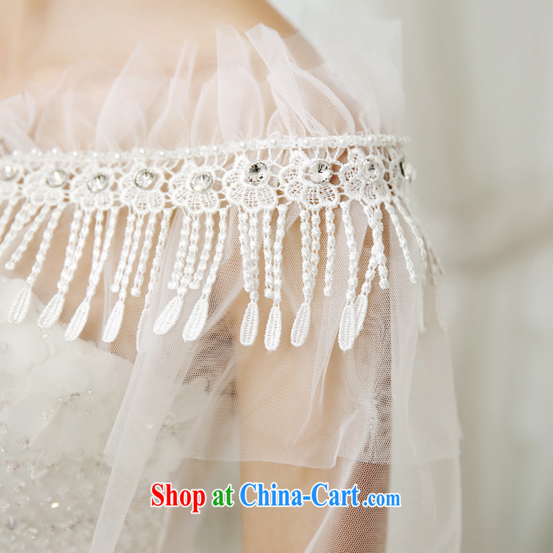 Syria Time 2015 new marriages wedding dresses shawls 100 ground summer lace long Graphics thin thin small jacket sunscreen clothing, Japan, and South Korea small jacket white, time, and shopping on the Internet
