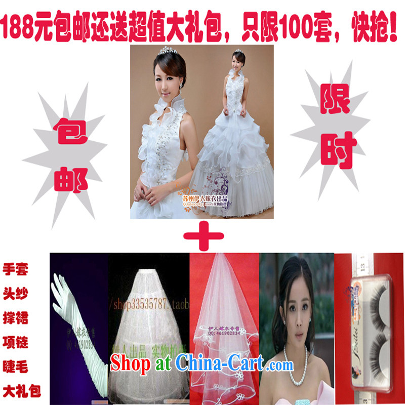 Pure bamboo yarn love 2015 new mount must also tie-in with wedding dresses embroidery lace Korean-style wedding dresses Princess sweet beauty graphics thin wedding dresses White only the US is also, XXXL, pure bamboo love yarn, and, on-line shopping