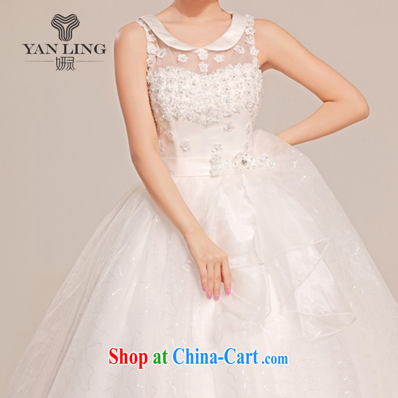 Her spirit 2015 new stylish wedding dresses Korean version with bride's thin large, Retro lace shoulders HS 391 white L, her spirit, and shopping on the Internet