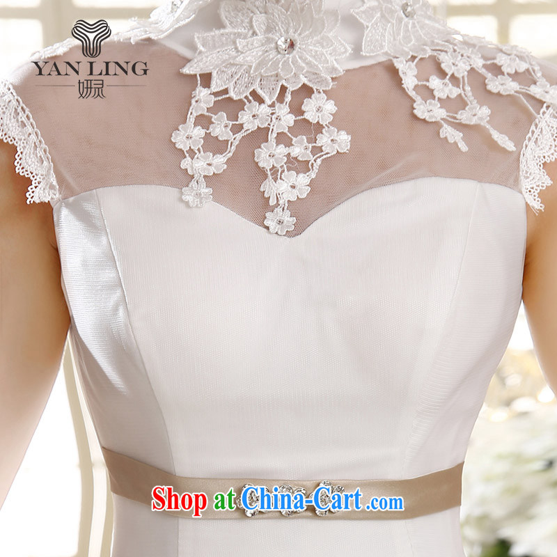 Her spirit 2015 Korean Princess white lace retro with summer tie-up for wedding HS 537 white S, her spirit, and, on-line shopping