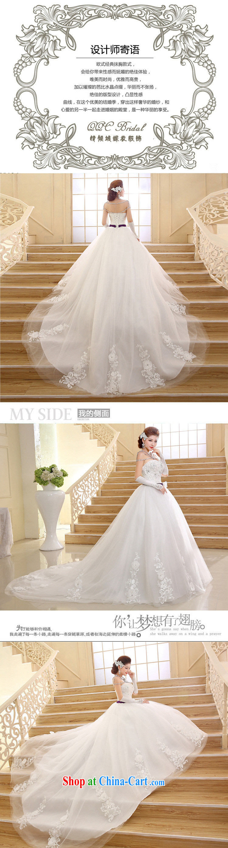 Her spirit 2015 Korean Style New High-waist bridal tail wedding V Mary Magdalene for chest strap dress HS 570 white S pictures, price, brand platters! Elections are good character, the national distribution, so why buy now enjoy more preferential! Health