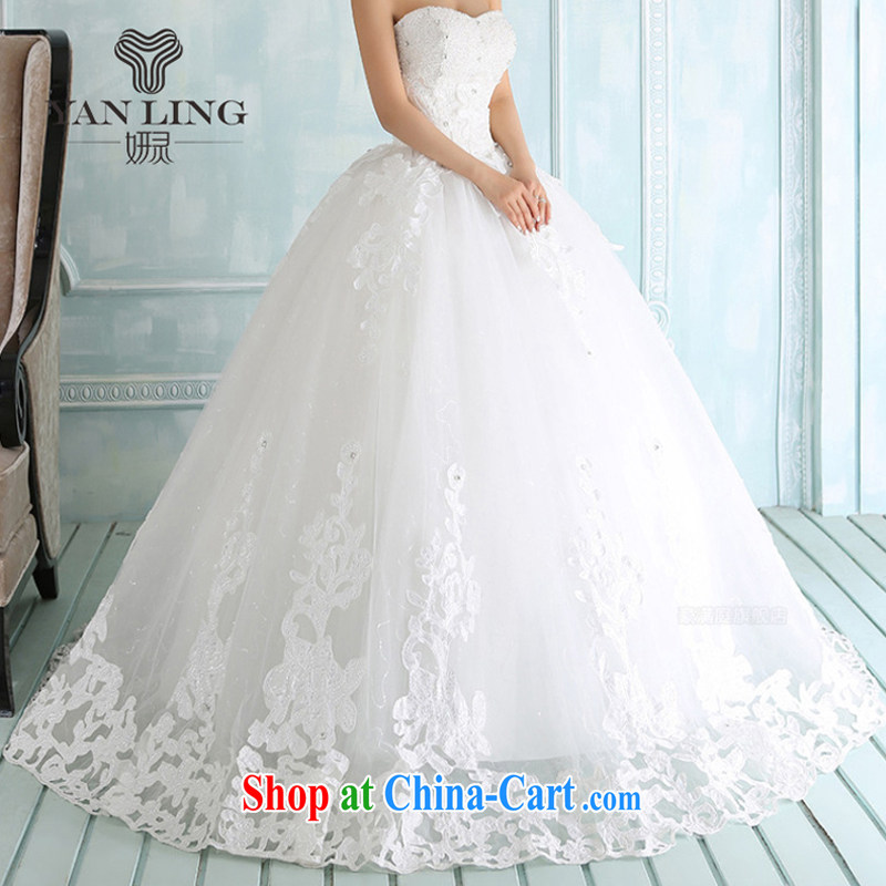 Her spirit 2015 new winter wedding dresses lace, erase chest strap Korean with wedding photo building theme clothing white XXL, her spirit, and, on-line shopping