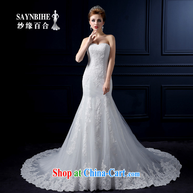 At Merlion wedding 2015 new summer-tail beauty package and wedding sweet elegant crowsfoot wiped his chest wedding band video thin lace tie-crowsfoot wedding dresses edge 100, white tailored advanced customization, and yarn edge 100, and shopping on the I