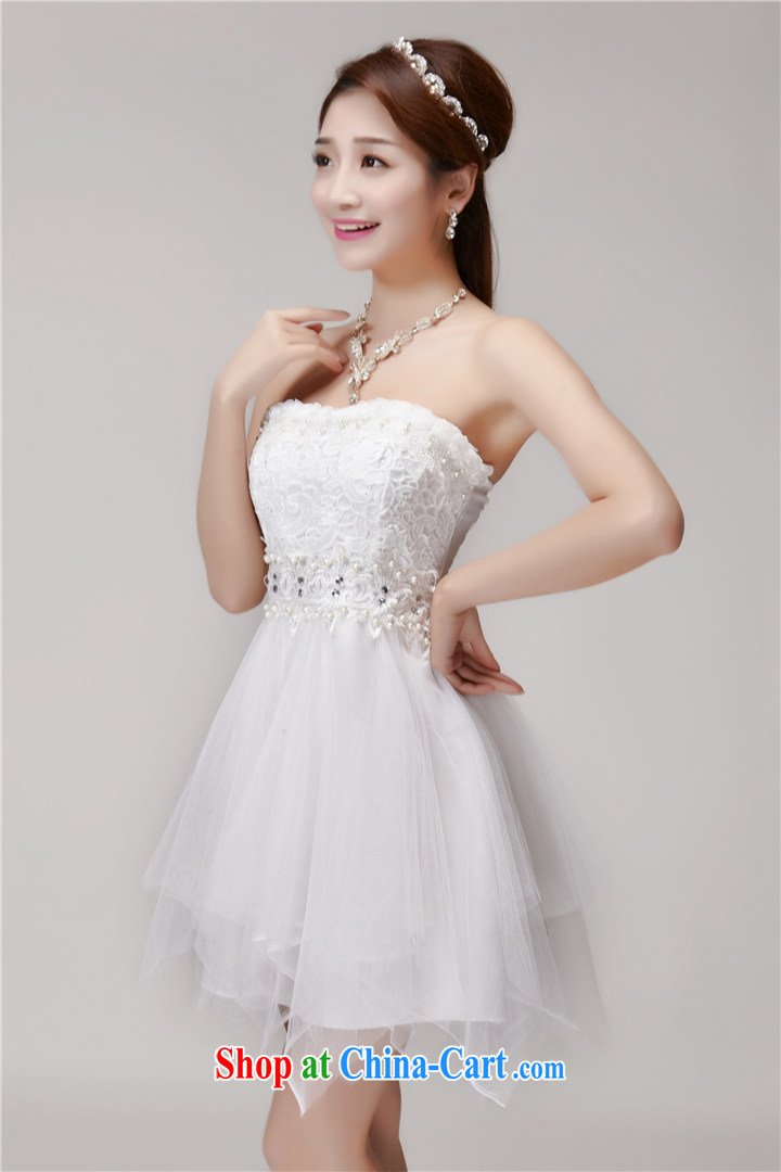 Connie snow according to a 2015 new sense of luxury to the lace-Front short long evening dress Evening Dress banquet service dresses wedding #3089 white S pictures, price, brand platters! Elections are good character, the national distribution, so why buy now enjoy more preferential! Health