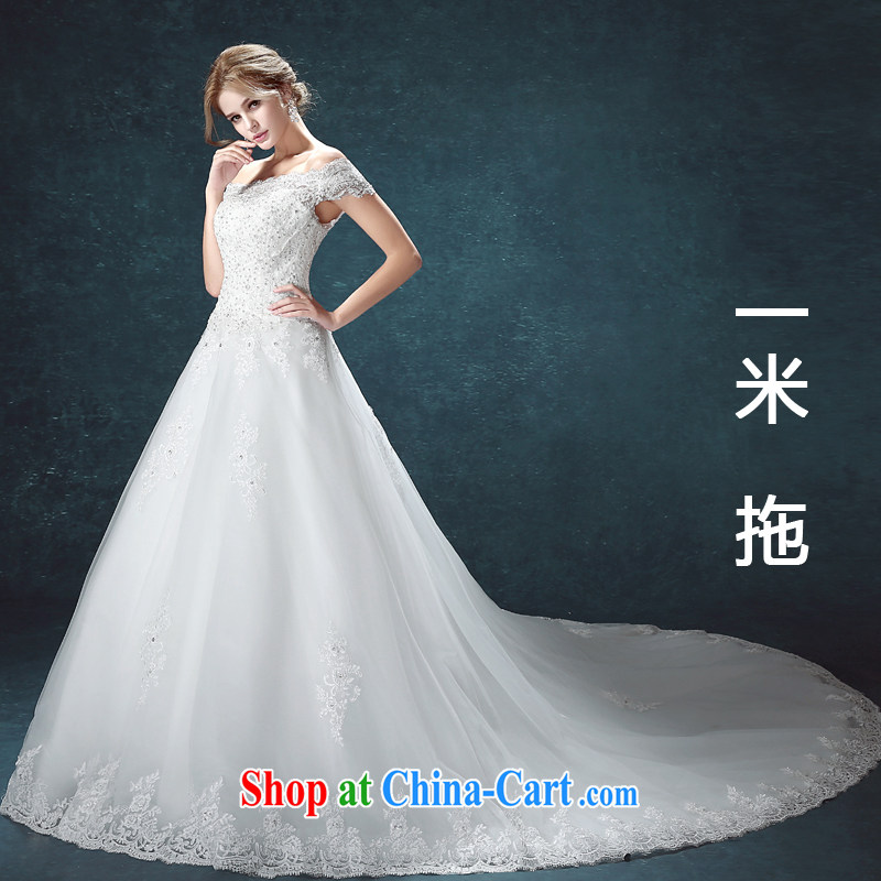 Kou Connie wedding dresses new 2015 summer fashion the Field shoulder Korean bridal long-tail wedding, with wedding a M-tail is tailored to final 7 day