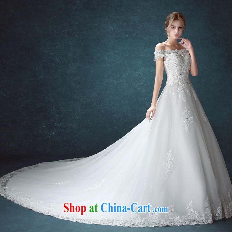 Kou Connie wedding dresses new 2015 summer fashion the Field shoulder Korean bridal long-tail wedding, with wedding a M-tail is tailored to final 7 days, Kou Ni (JIAONI), and, on-line shopping